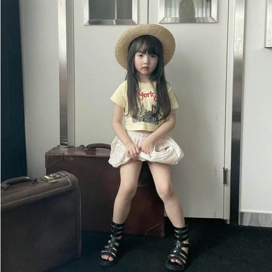 SG-UR003 黃色NEW YORK 短版上衣