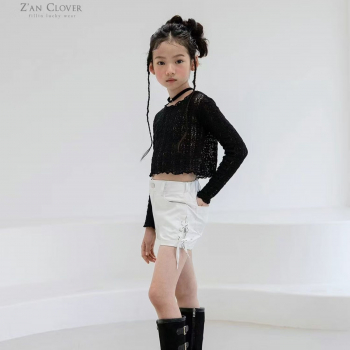 MG-ZC015 白色仿皮短褲